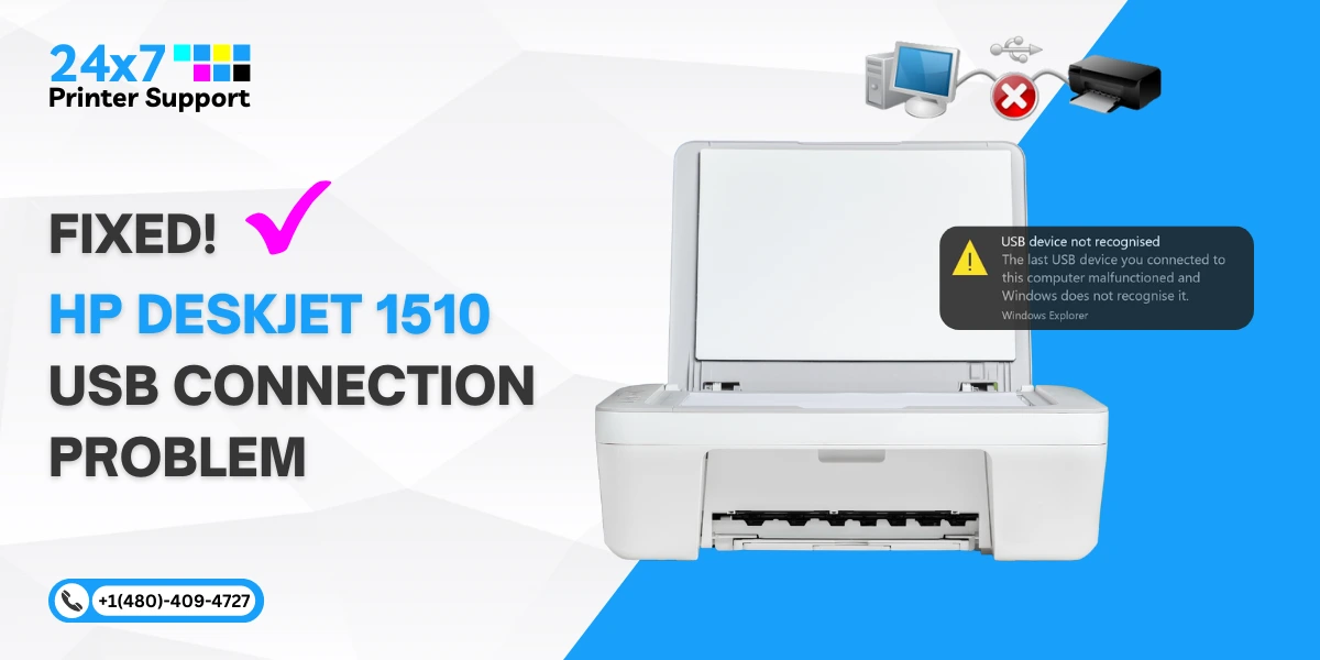 How to Fix HP Deskjet 1510 USB Connection Problem