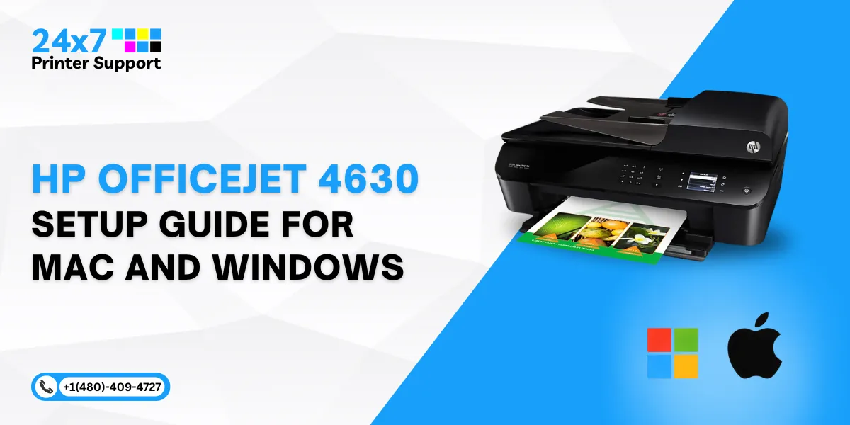 HP Officejet 4630 setup guide for Mac and Windows