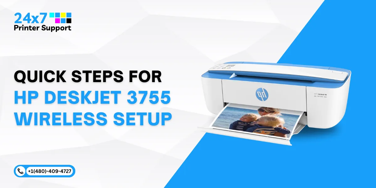 Set Your HP Deskjet 3755 Wireless Printer In Easy Steps